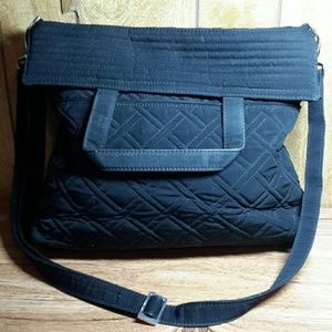 Vera Bradley Black Convertible Crossbody Bag